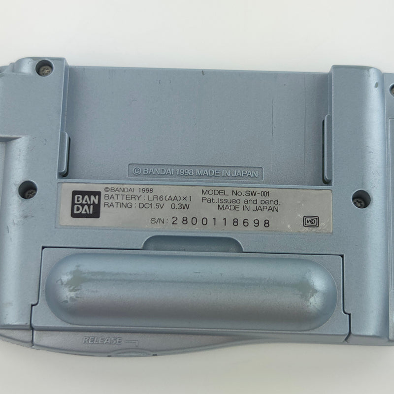 Bandai Wonderswan Konsole Hellblau + Spiel Senkaiden II: Senkai Houshin