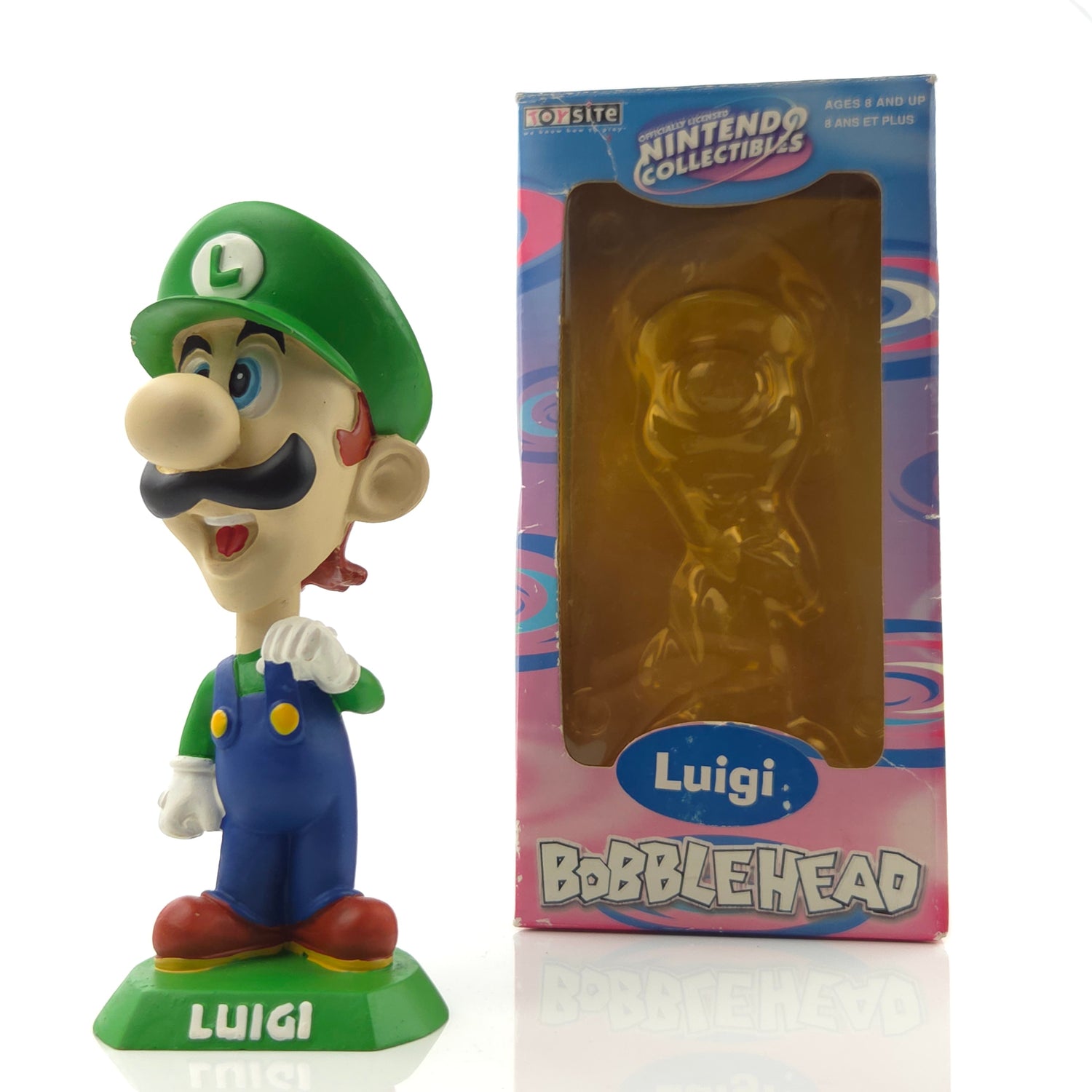 Officially Licensed Nintendo Collectibles : Luigi Bobblehead Figur Statue OVP