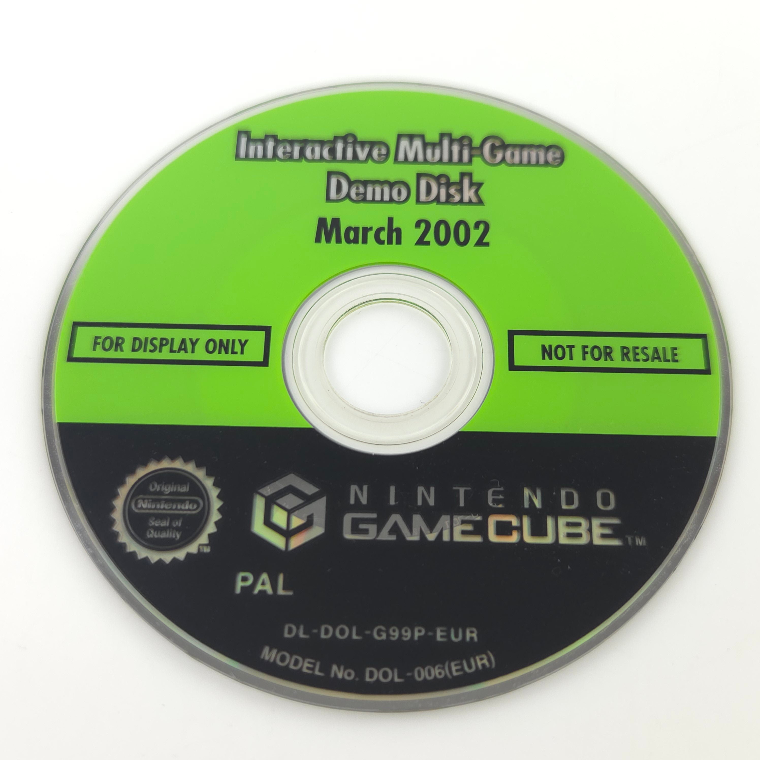 Nintendo GameCube Zubehör : Interactive Multi-Game Demo Disk March 2002 / März
