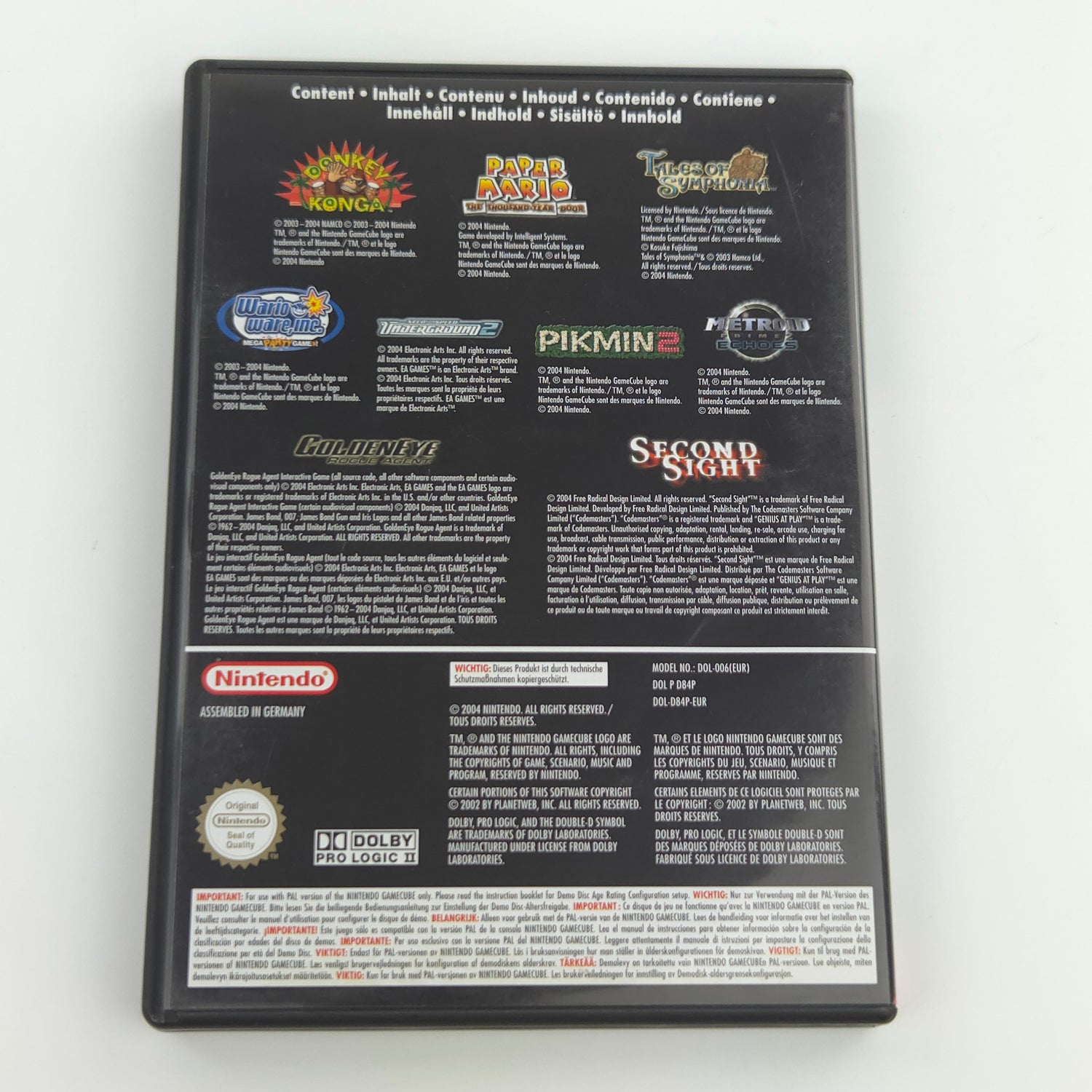 Nintendo GameCube Zubehör : Interactive Multi-Game Demo Disk November 2004 OVP