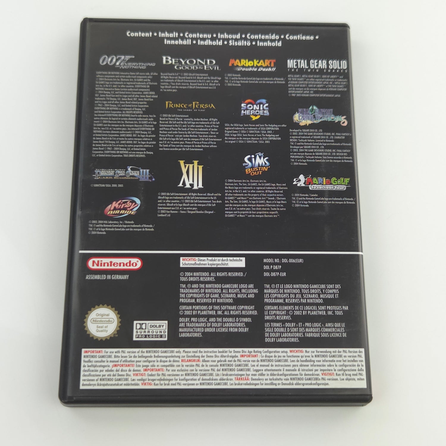 Nintendo GameCube Zubehör : Interactive Multi-Game Demo Disk March 2004 OVP