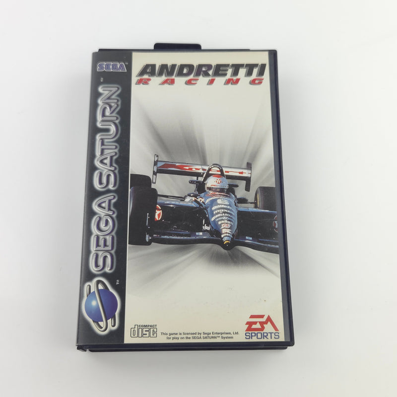 Sega Saturn Spiel : Andretti Racing - CD Disk Anleitung OVP / PAL Game