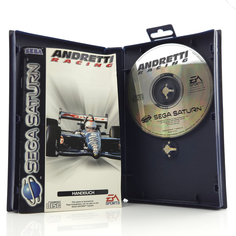 Sega Saturn Spiel : Andretti Racing - CD Disk Anleitung OVP / PAL Game