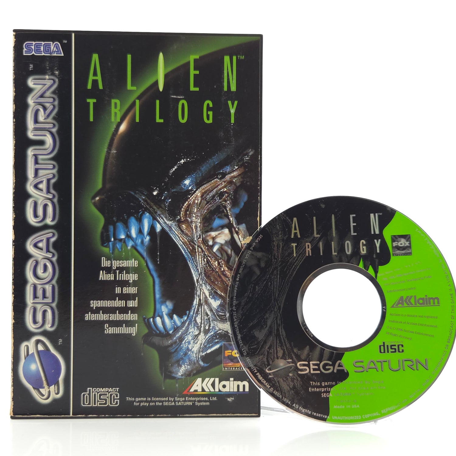 Sega Saturn Spiel : Alien Trilogy - CD Disk OVP ohne Anleitung / PAL Game