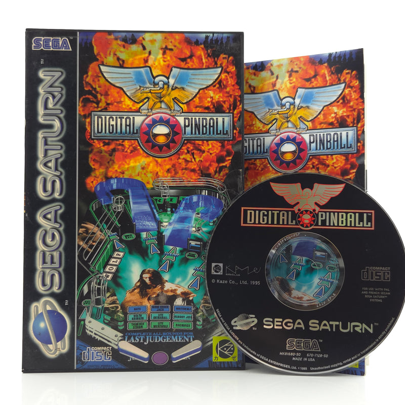 Sega Saturn Spiel : Digital Pinball - CD Disk OVP Anleitung / PAL Game