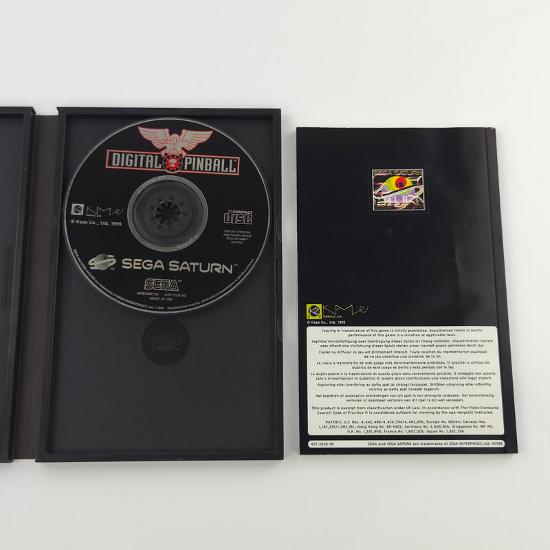 Sega Saturn Spiel : Digital Pinball - CD Disk OVP Anleitung / PAL Game
