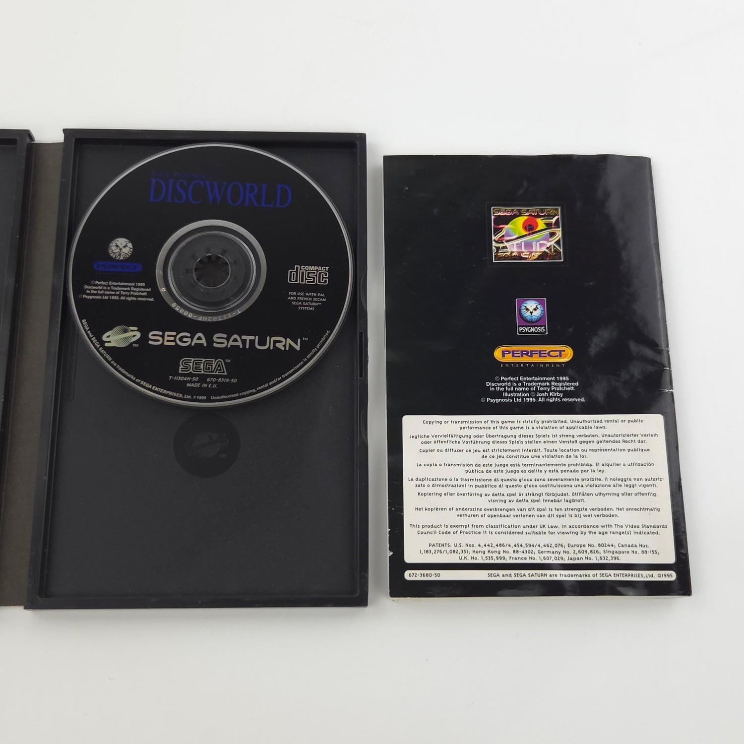 Sega Saturn Spiel : Terry Pratchetts Discworld - CD Disk OVP Anleitung PAL Game