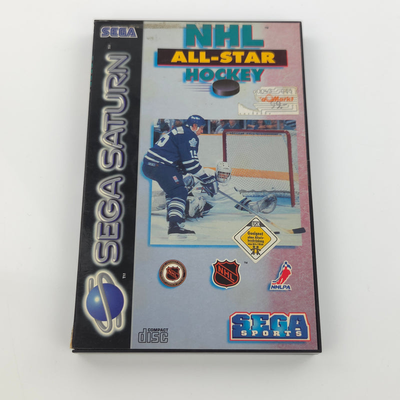 Sega Saturn Spiel : NHL All-Star Hockey - CD Disk OVP Anleitung / PAL Icehockey