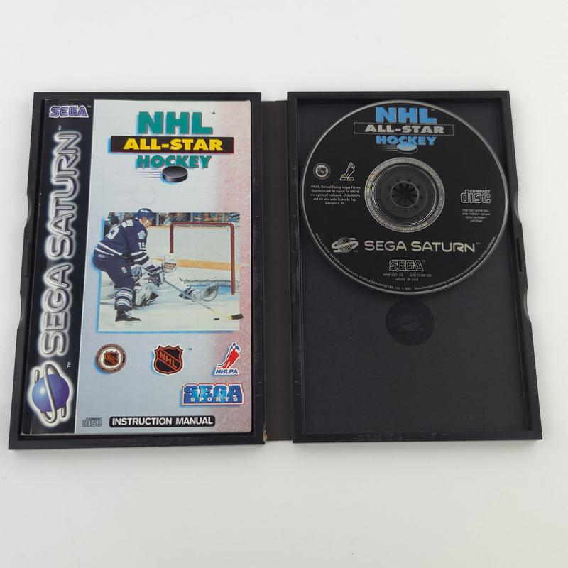 Sega Saturn Spiel : NHL All-Star Hockey - CD Disk OVP Anleitung / PAL Icehockey