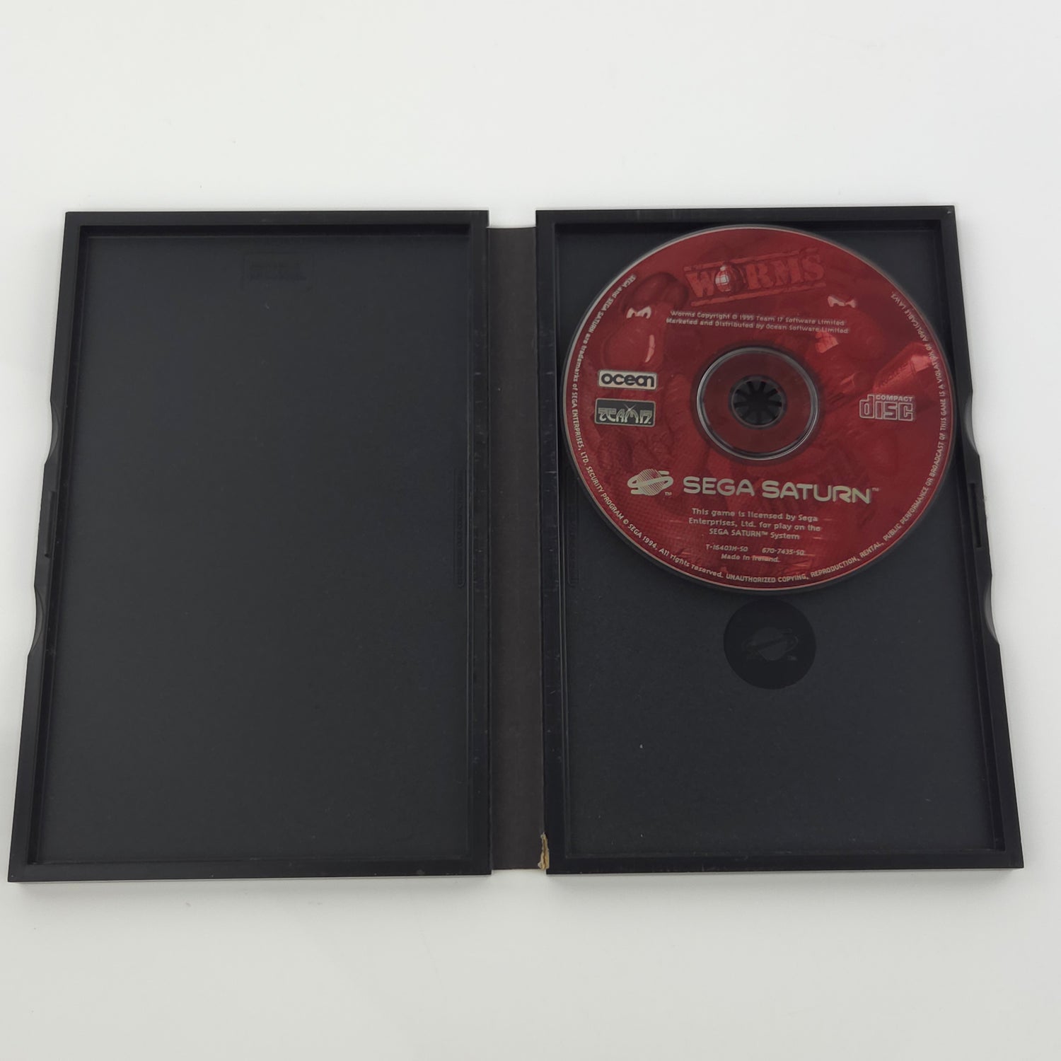 Sega Saturn Spiel : Worms - CD Disk OVP ohne Anleitung / PAL Game