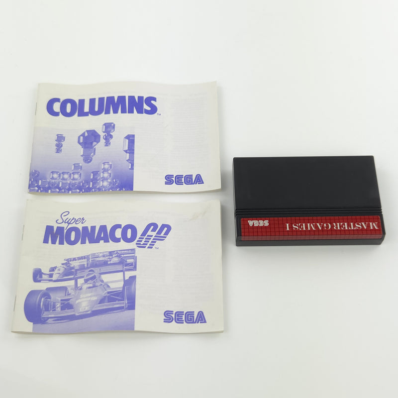 Sega Master System Spiel : Master Games 1 - Modul Anleitung OVP PAL