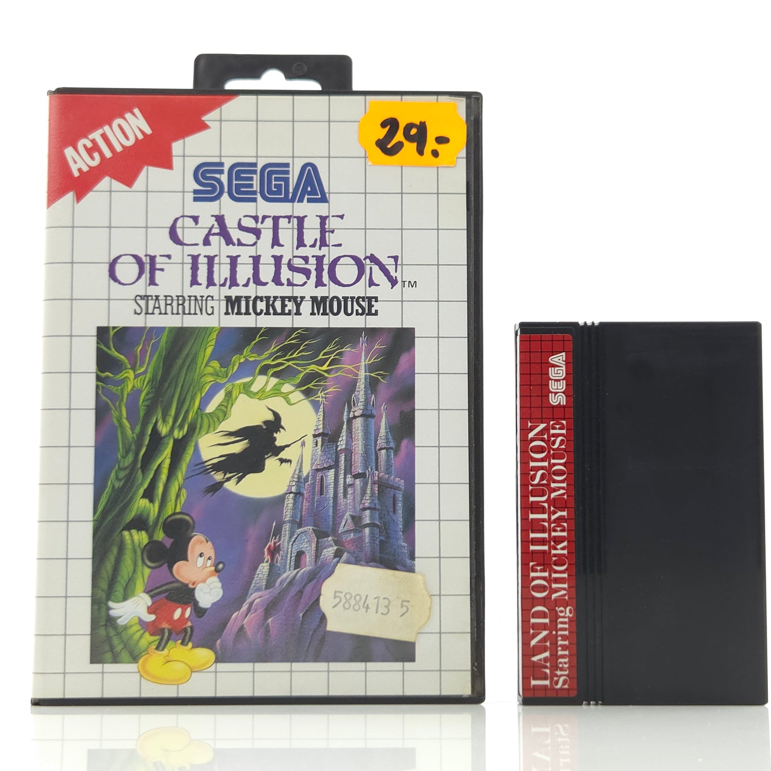 Sega Master System Spiel : Castle of iLLusion starring Mickey Mouse - OVP Modul