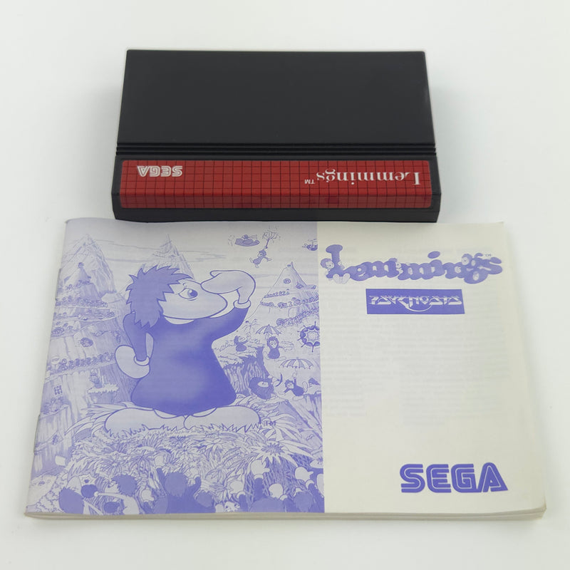 Sega Master System Spiel : Lemmings - Modul Anleitung OVP PAL PSygnosis