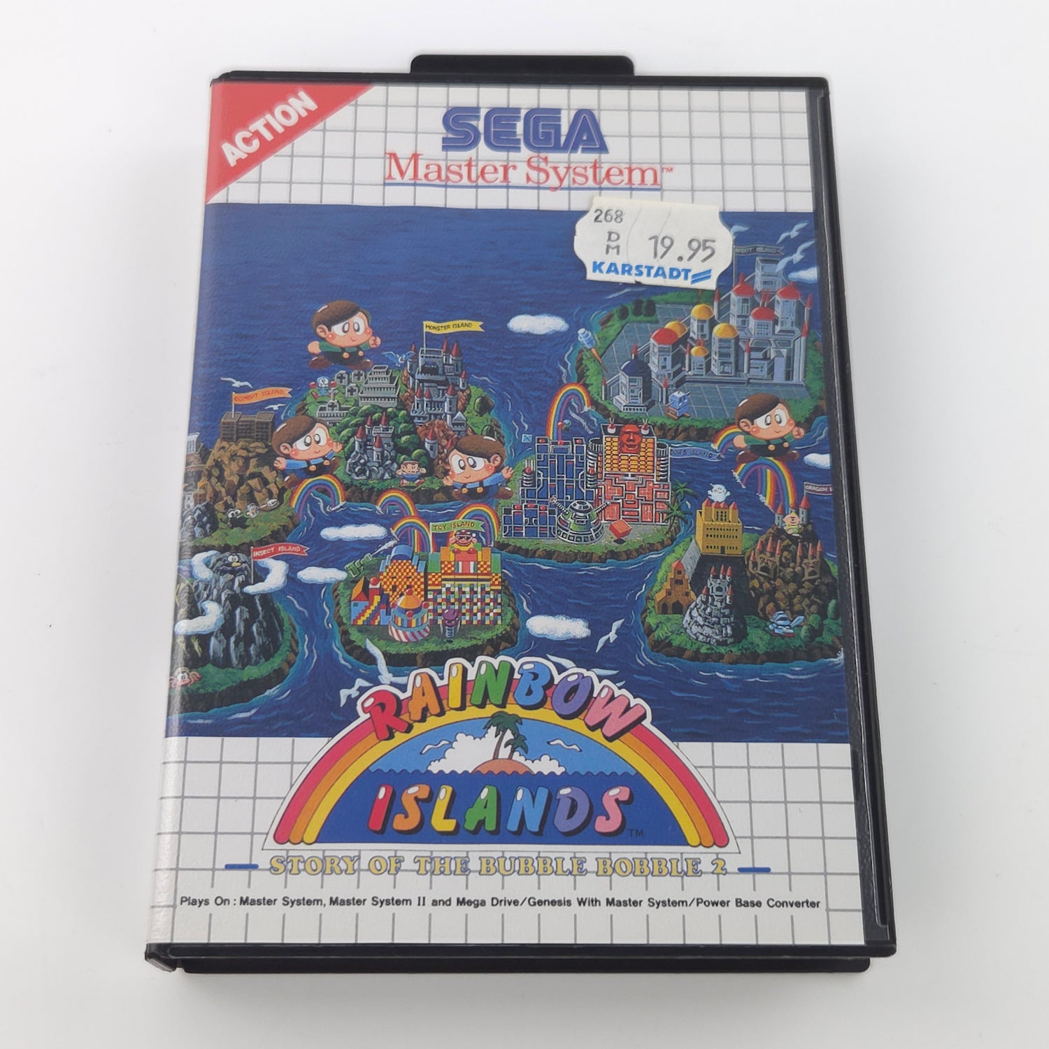 Sega Master System Spiel : Rainbow Islands Story of the Bubble Bobble 2 - OVP MS