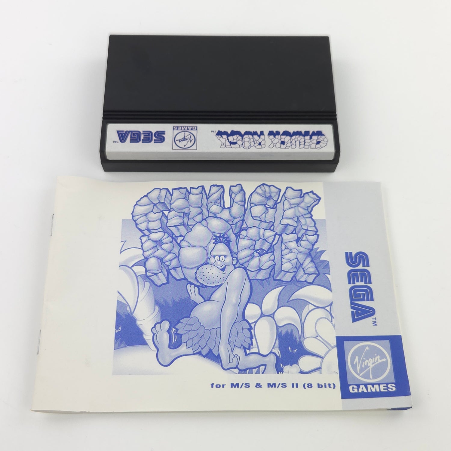 Sega Master System Spiel : Chuck Rock - Modul Anleitung OVP / PAL MS Game