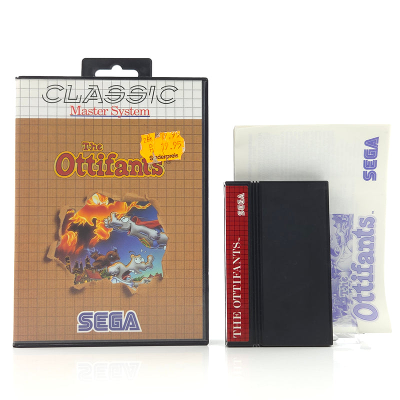 Sega Master System Spiel : The Ottifants - Modul Anleitung OVP / PAL MS Game