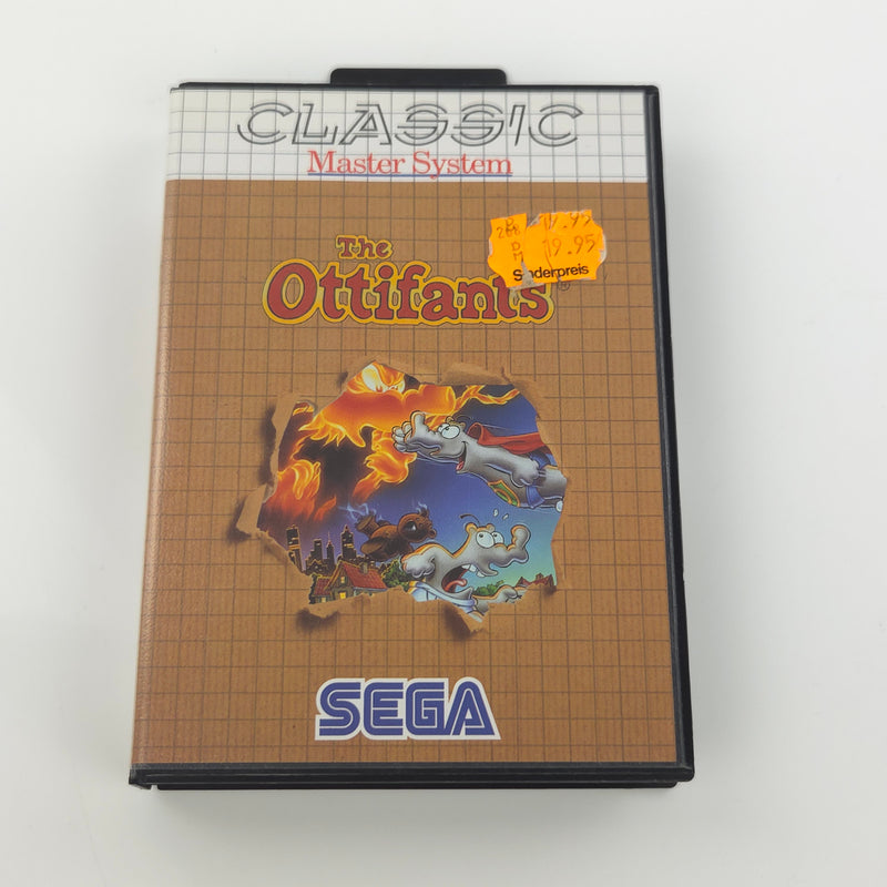 Sega Master System Spiel : The Ottifants - Modul Anleitung OVP / PAL MS Game