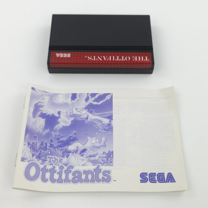 Sega Master System Spiel : The Ottifants - Modul Anleitung OVP / PAL MS Game