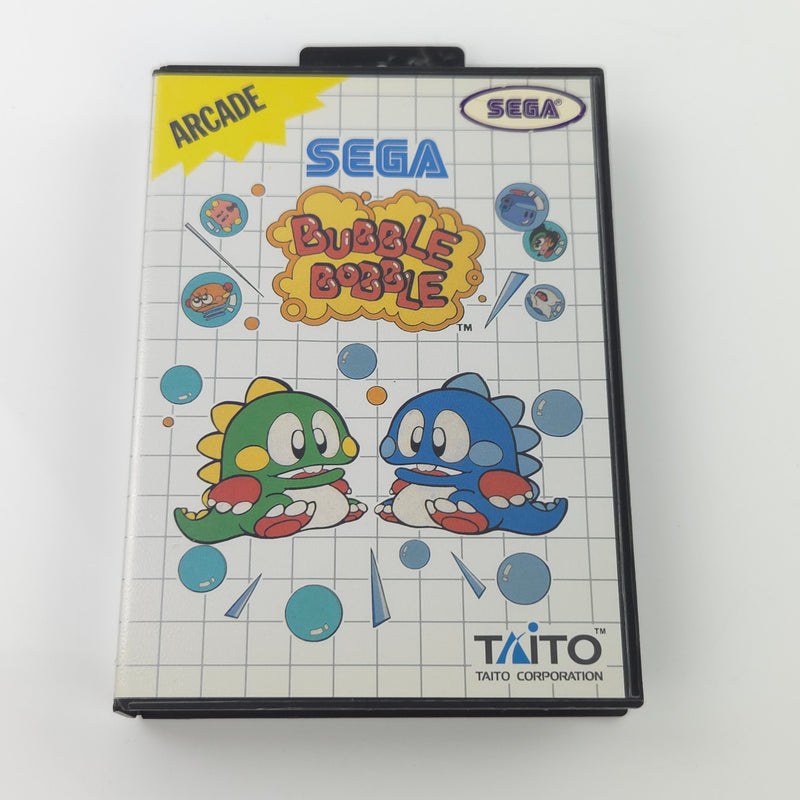 Sega Master System Spiel : Bubble Bobble - Modul Anleitung OVP / PAL MS Taito