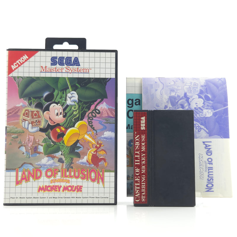 Sega Master System Spiel : Land of iLLusion Mickey Mouse - Modul Anleitung OVP