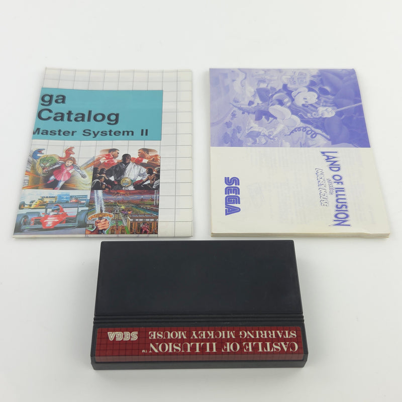 Sega Master System Spiel : Land of iLLusion Mickey Mouse - Modul Anleitung OVP