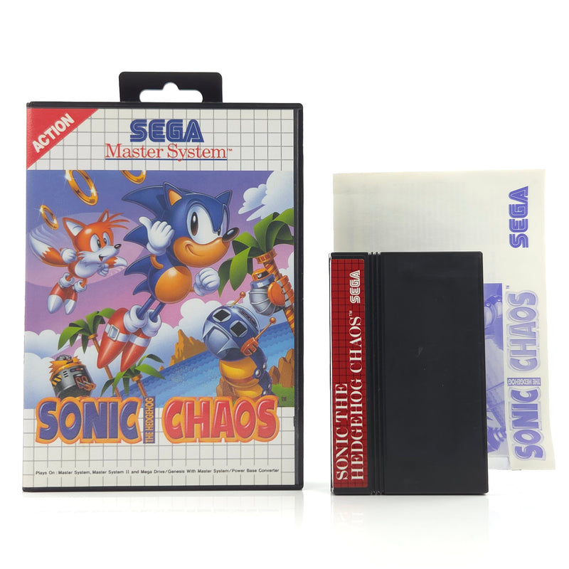 Sega Master System Spiel : Sonic The Hedgehog Chaos - Modul Anleitung OVP