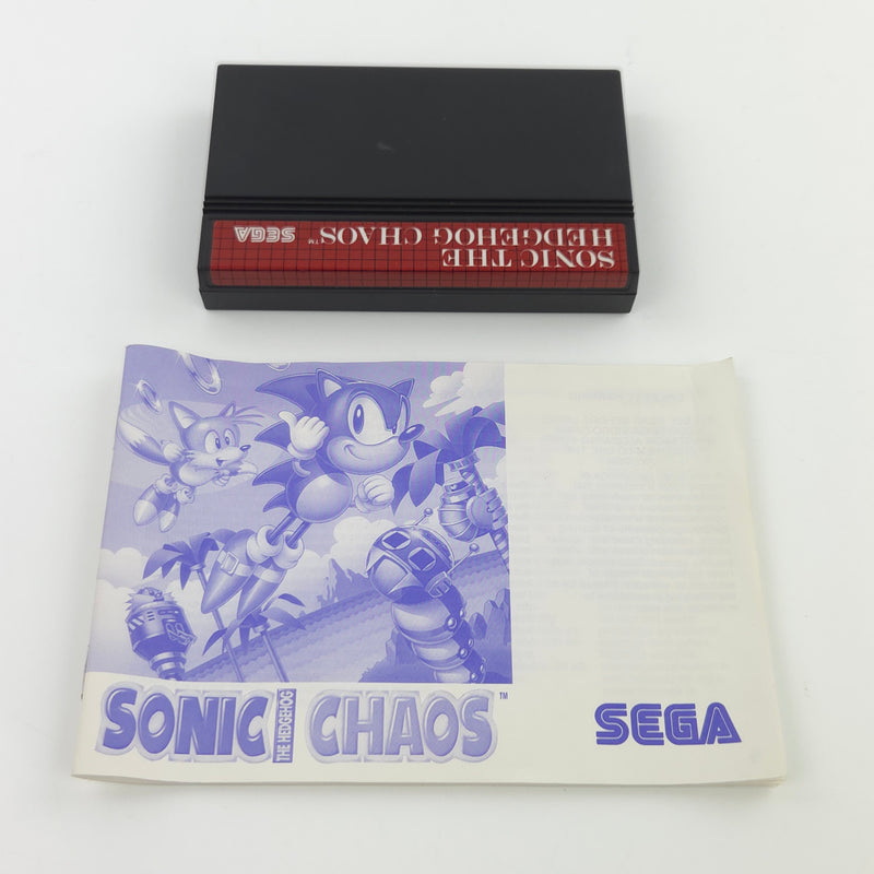 Sega Master System Spiel : Sonic The Hedgehog Chaos - Modul Anleitung OVP