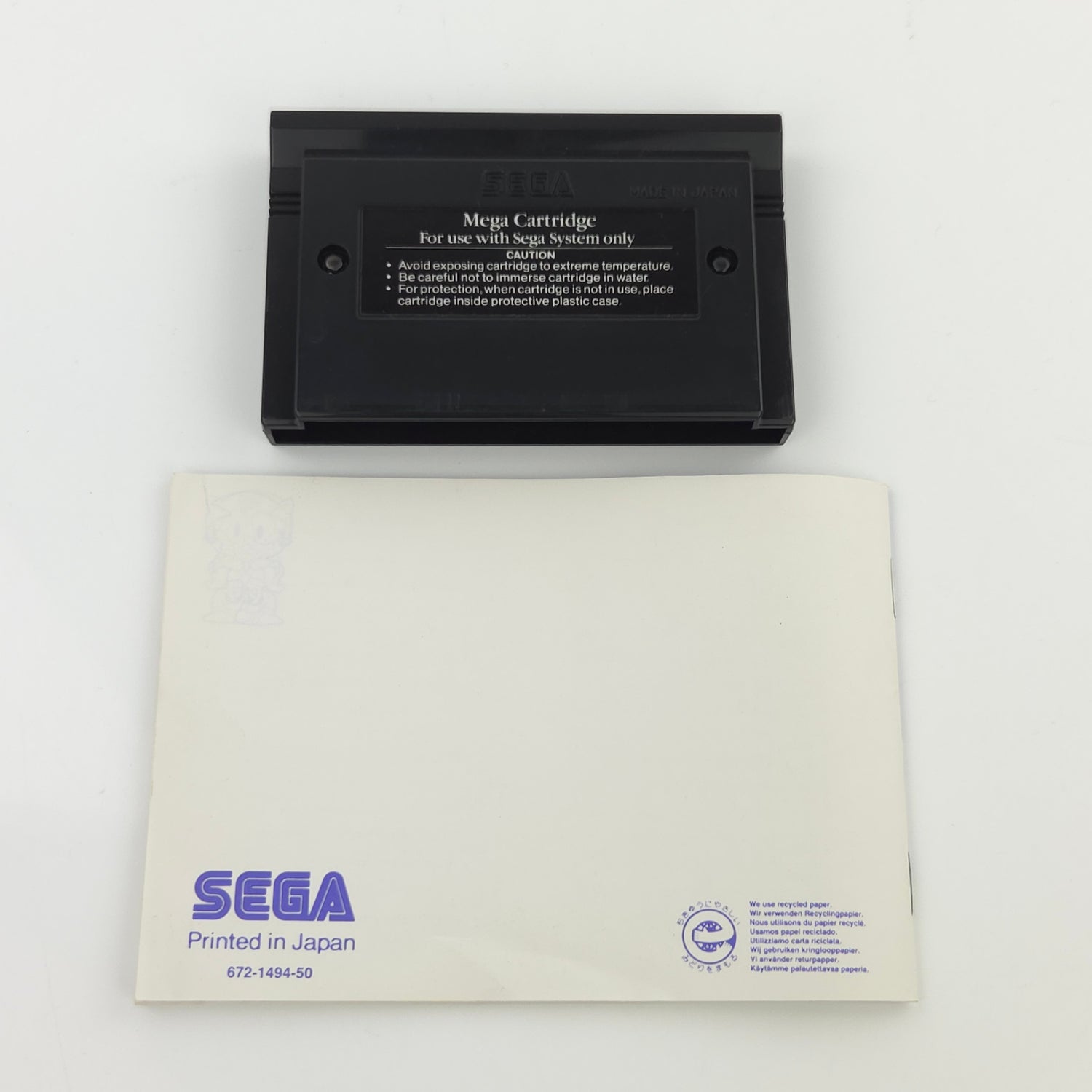 Sega Master System Spiel : Sonic The Hedgehog Chaos - Modul Anleitung OVP