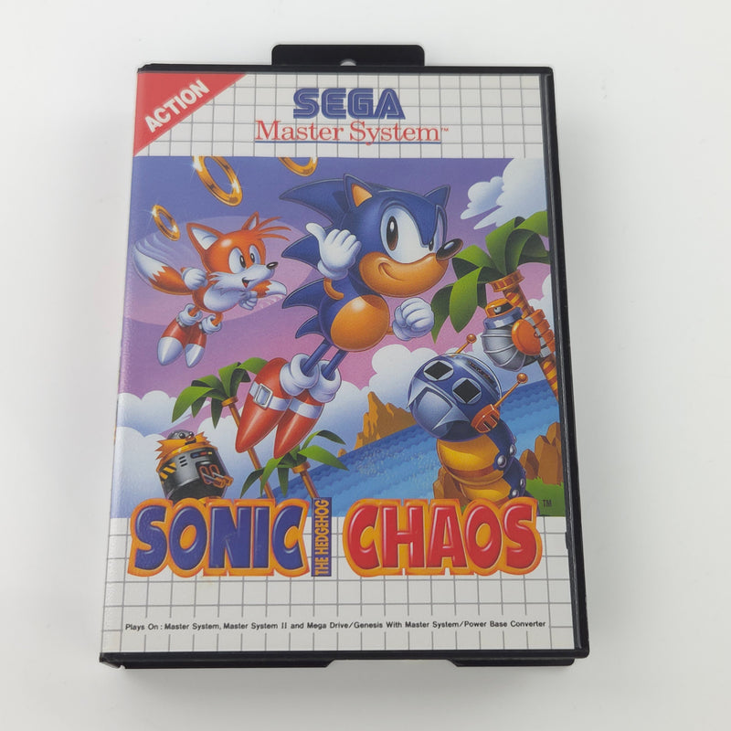 Sega Master System Spiel : Sonic The Hedgehog Chaos - Modul Anleitung OVP