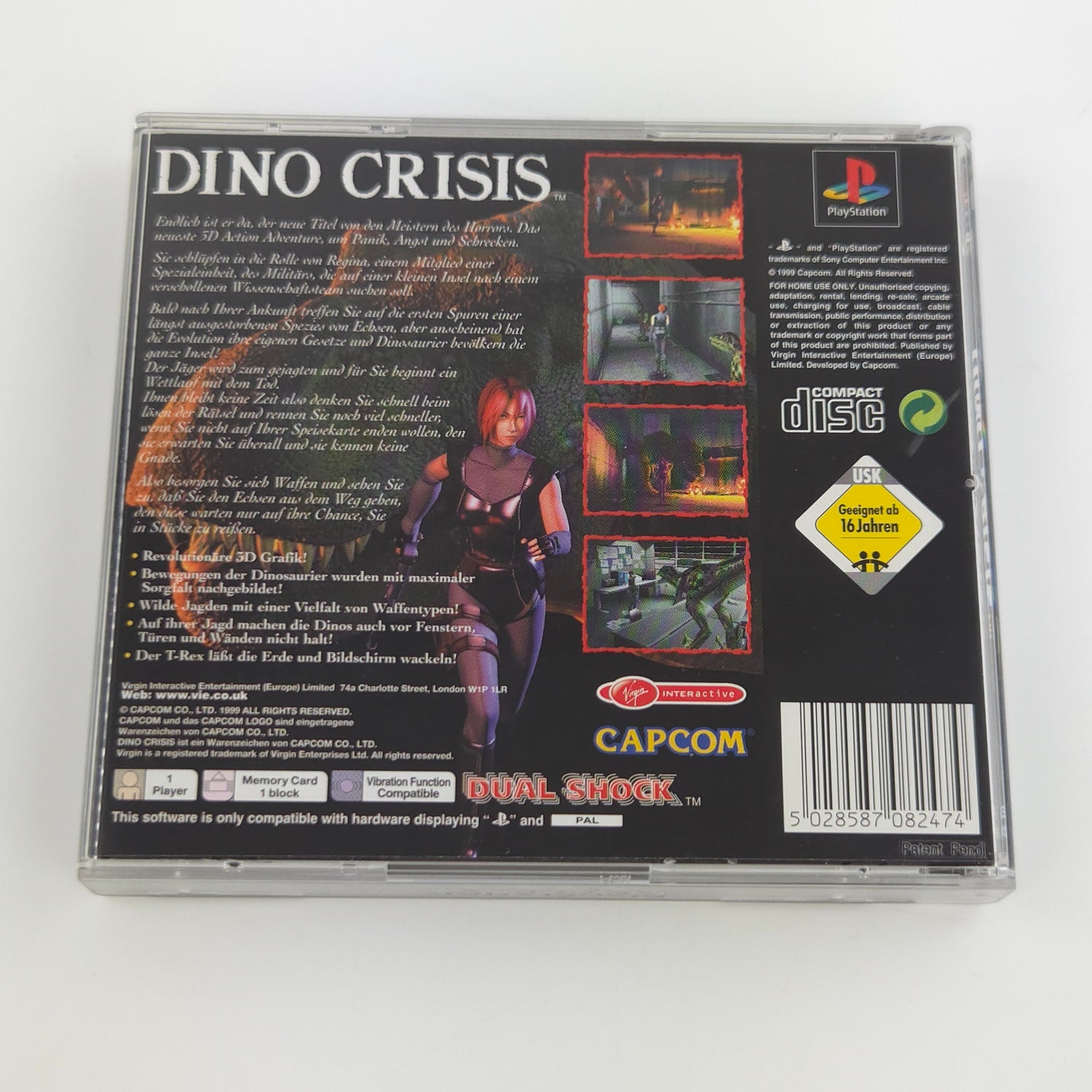 Sony Playstation 1 Spiel : Dino Crisis - OVP CD Anleitung PS1 PAL