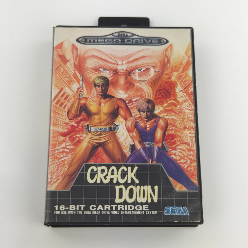 Sega Mega Drive Spiel : Crack Down - OVP & Modul ohne Anleitung PAL MD