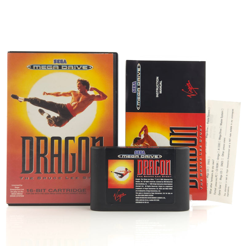 Sega Mega Drive Spiel : Dragon The Bruce Lee Story - Modul OVP Anleitung PAL MD