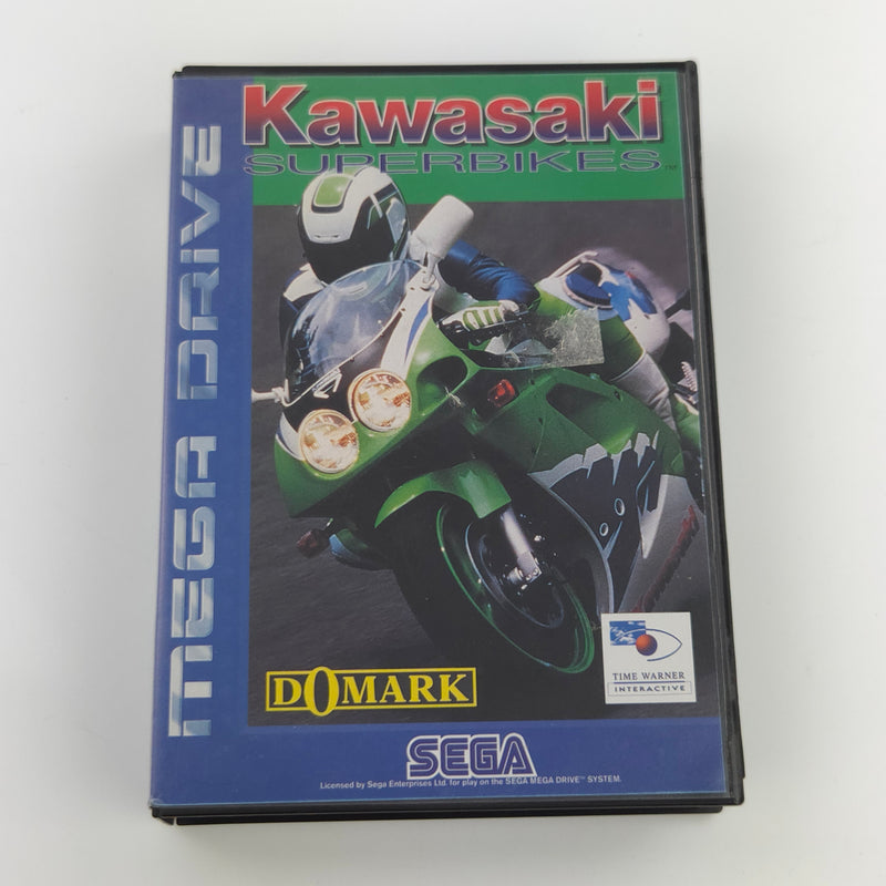 Sega Mega Drive Spiel : Kawasaki Superbikes - Modul Anleitung OVP PAL MD