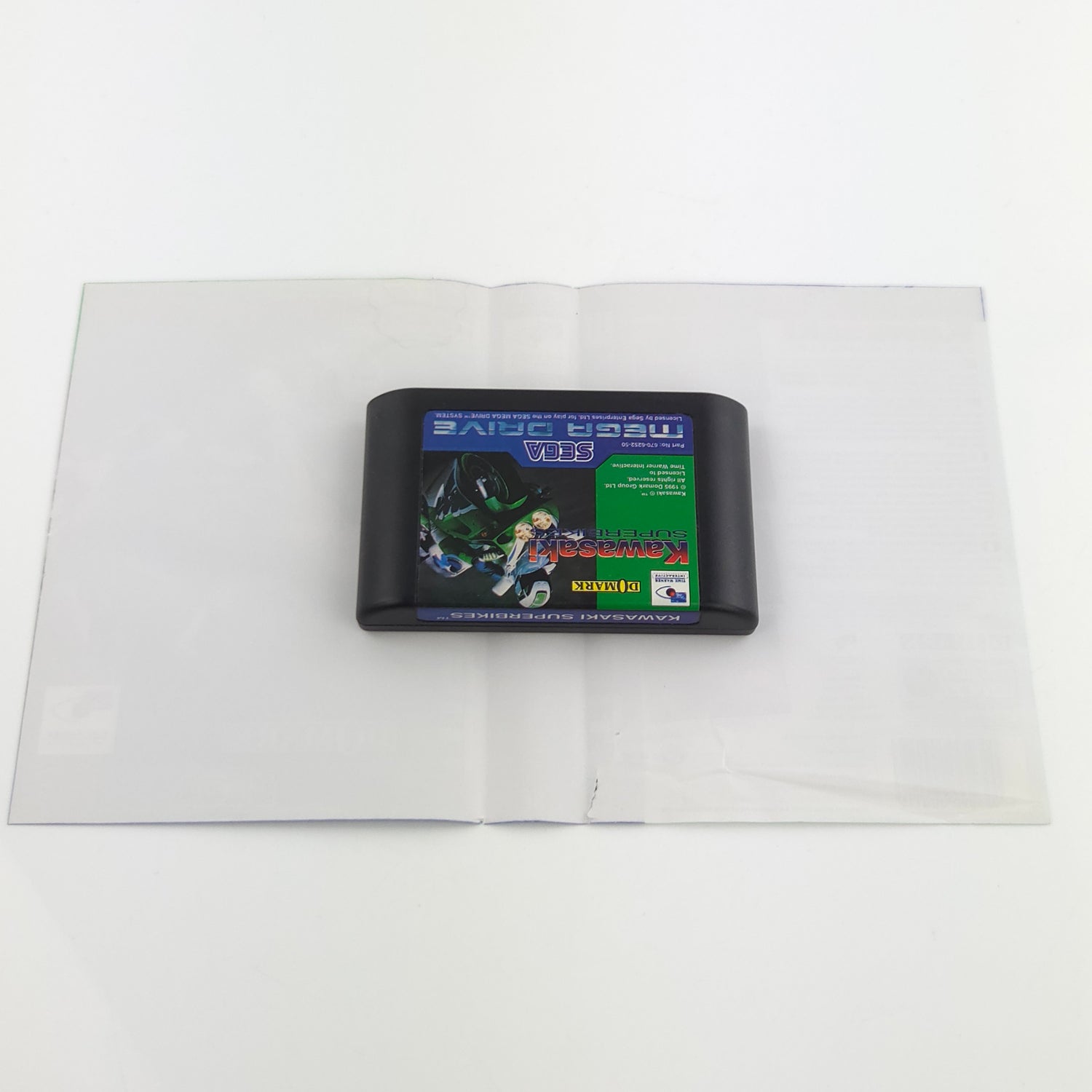 Sega Mega Drive Spiel : Kawasaki Superbikes - Modul Anleitung OVP PAL MD