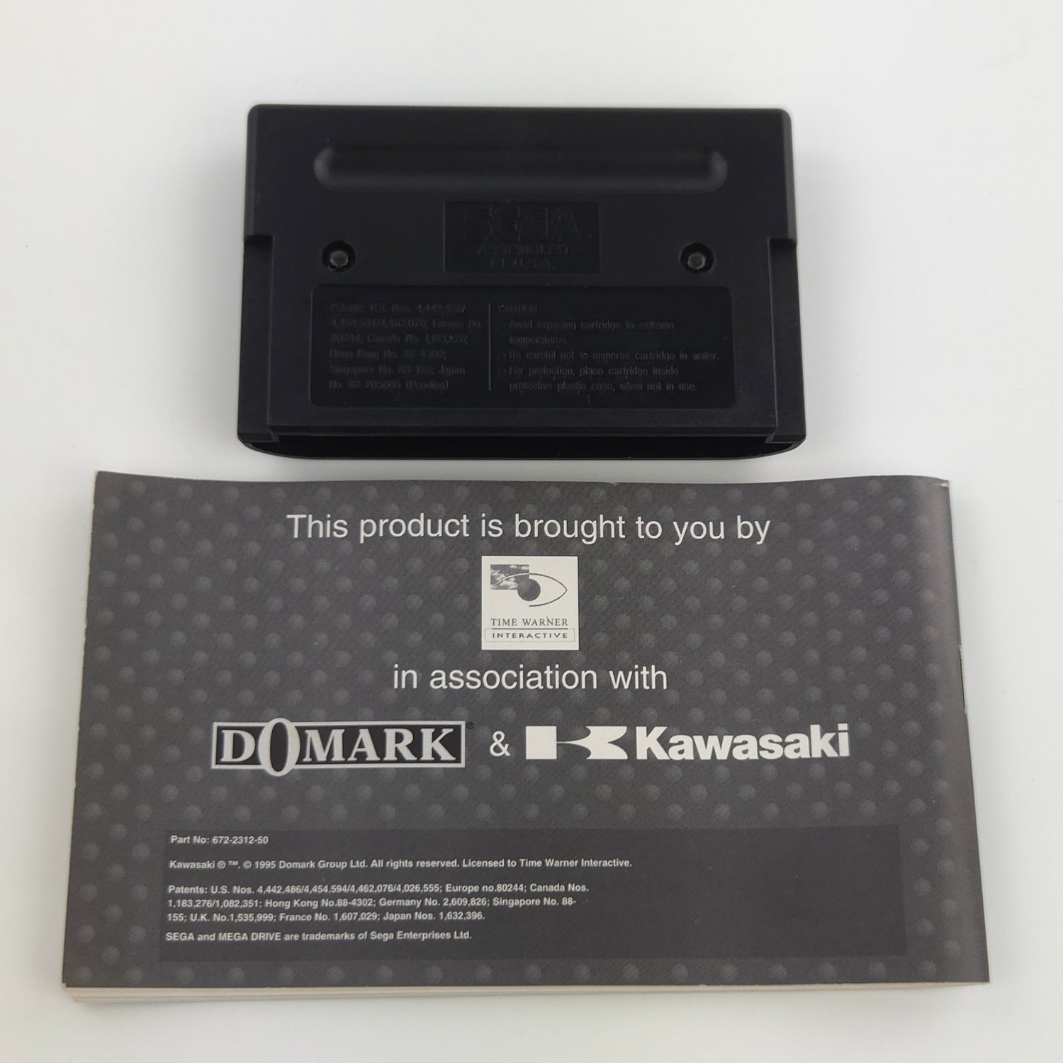 Sega Mega Drive Spiel : Kawasaki Superbikes - Modul Anleitung OVP PAL MD
