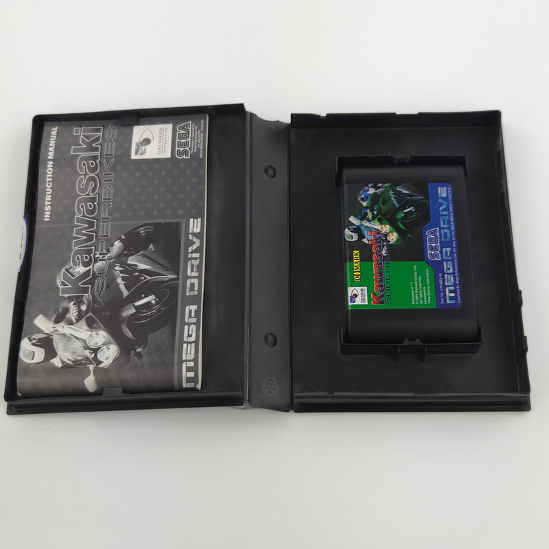 Sega Mega Drive Spiel : Kawasaki Superbikes - Modul Anleitung OVP PAL MD
