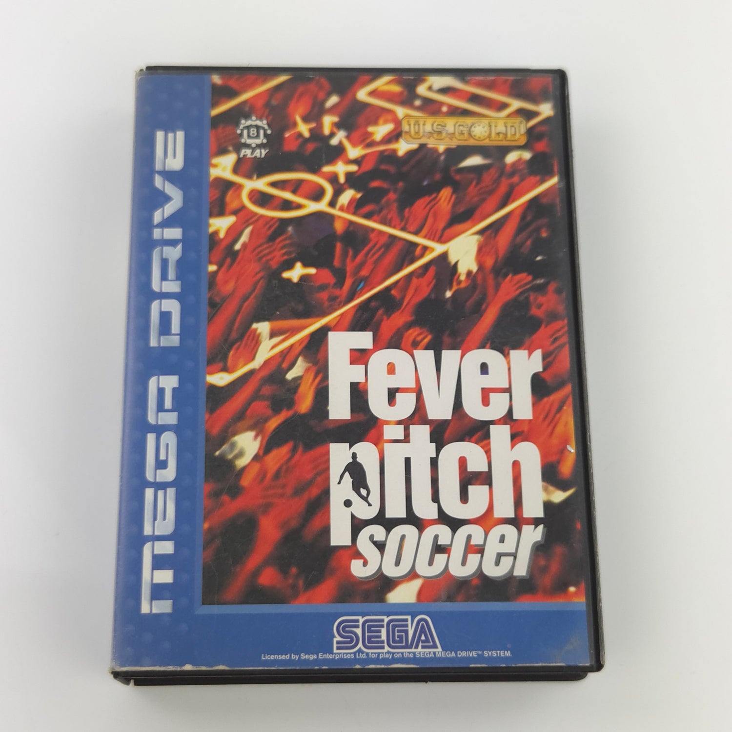 Sega Mega Drive Spiel : Fever Pitch Soccer Fußball - Modul Anleitung OVP PAL MD