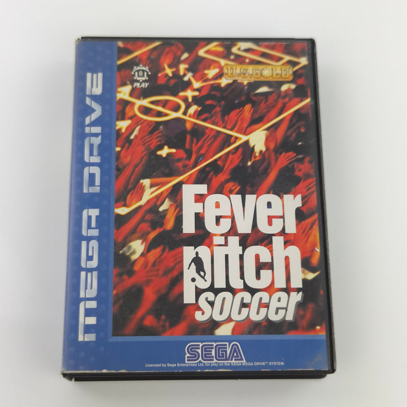 Sega Mega Drive Spiel : Fever Pitch Soccer Fußball - Modul Anleitung OVP PAL MD
