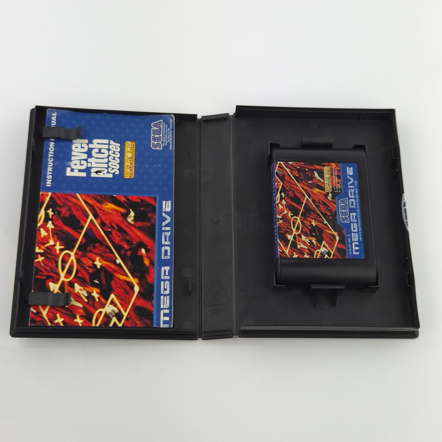 Sega Mega Drive Spiel : Fever Pitch Soccer Fußball - Modul Anleitung OVP PAL MD
