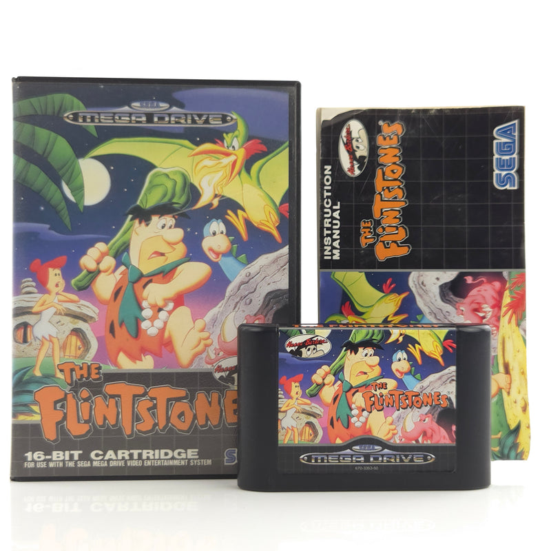 Sega Mega Drive Spiel : The Flintstones - Modul Anleitung OVP PAL MD