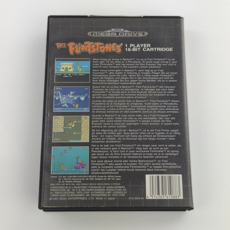 Sega Mega Drive Spiel : The Flintstones - Modul Anleitung OVP PAL MD