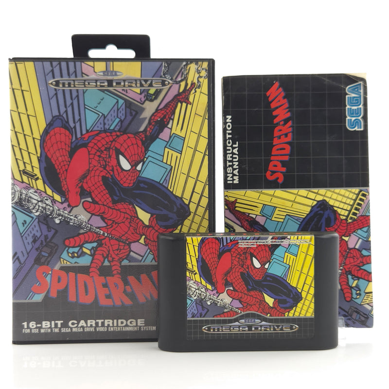 Sega Mega Drive Spiel : Spider-Man - Modul Anleitung OVP / MD PAL Spiderman