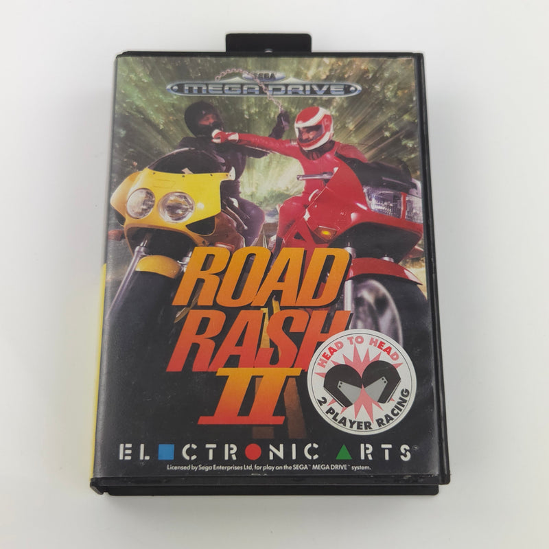 Sega Mega Drive Spiel : Road Rash II - Modul Anleitung OVP / MD PAL