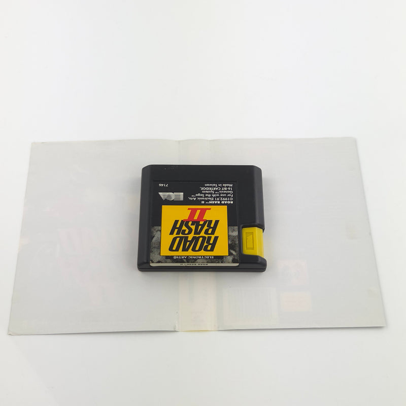 Sega Mega Drive Spiel : Road Rash II - Modul Anleitung OVP / MD PAL
