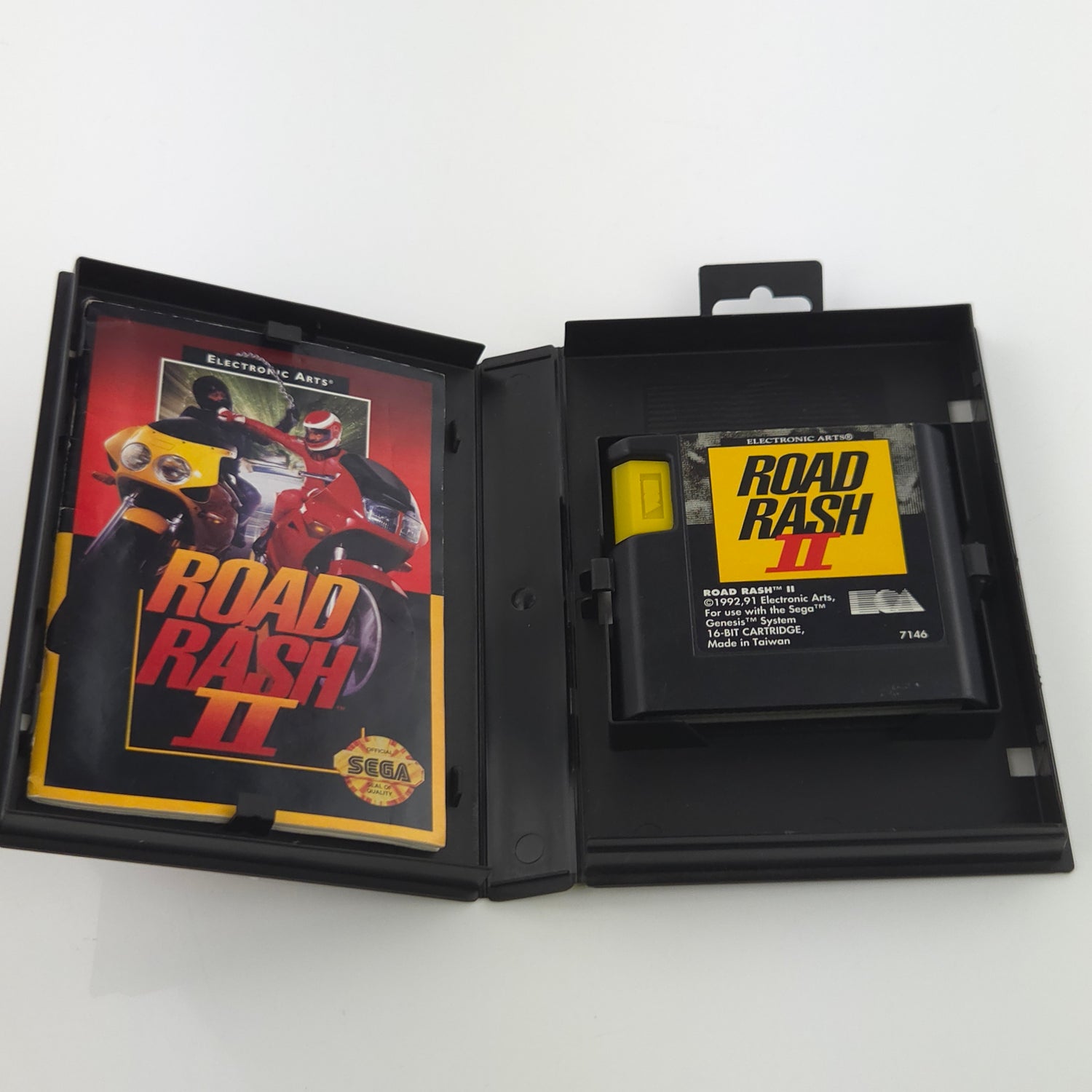 Sega Mega Drive Spiel : Road Rash II - Modul Anleitung OVP / MD PAL