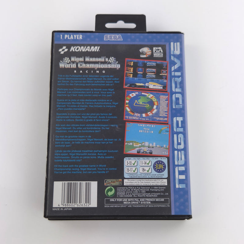 Sega Mega Drive Spiel : Nigel Mansell´s World Championship Racing - MD OVP PAL
