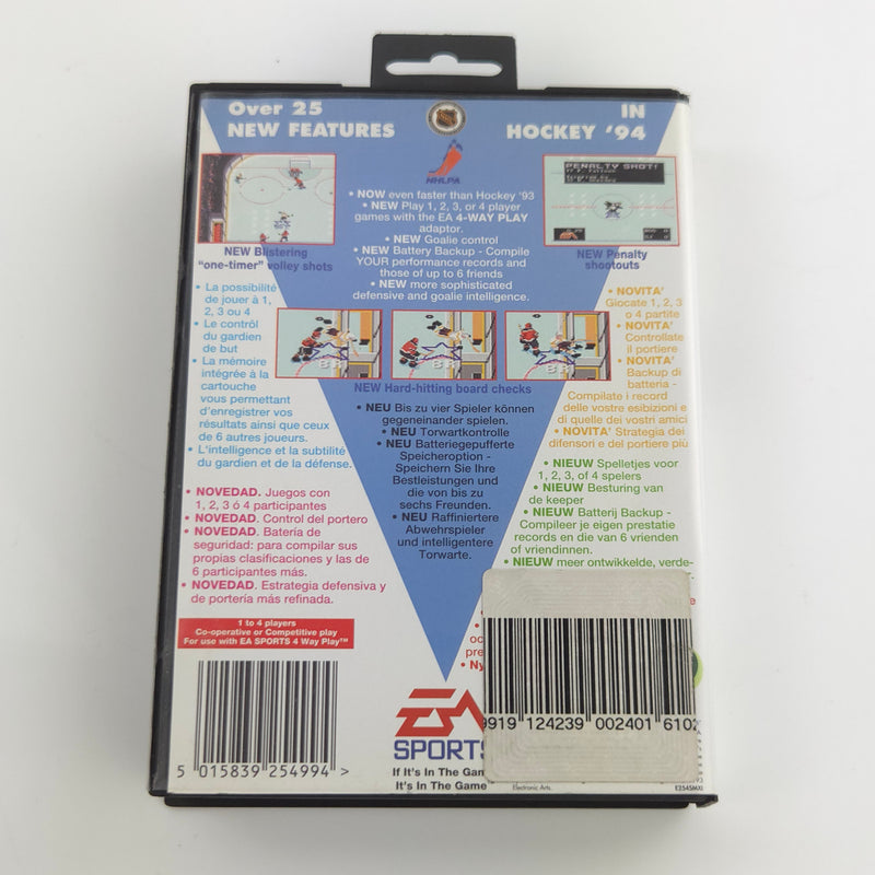 Sega Mega Drive Spiel : NHL Hockey 94 - Modul Anleitung OVP / Icehockey PAL