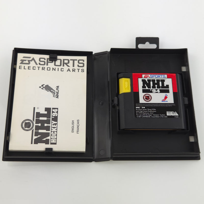 Sega Mega Drive Spiel : NHL Hockey 94 - Modul Anleitung OVP / Icehockey PAL