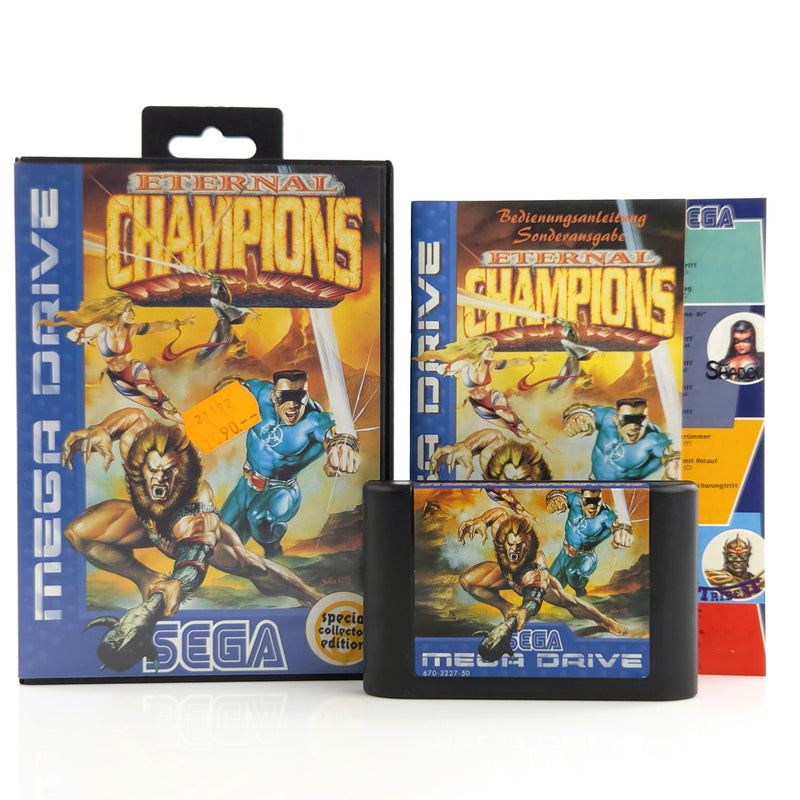 Sega Mega Drive Spiel : Eternal Champions - Modul Anleitung OVP / PAL MD