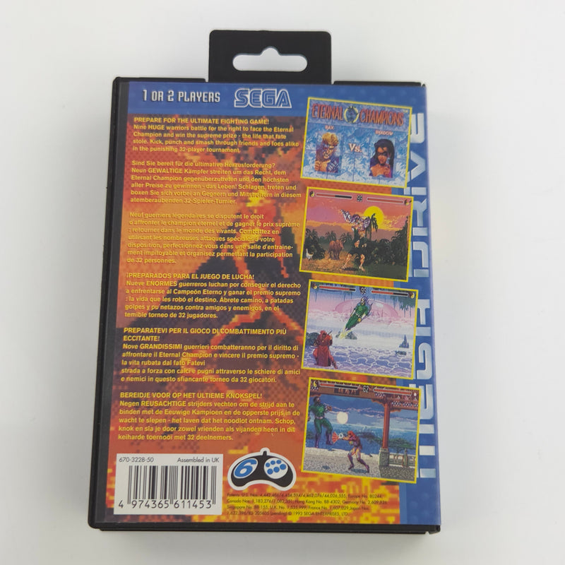 Sega Mega Drive Spiel : Eternal Champions - Modul Anleitung OVP / PAL MD